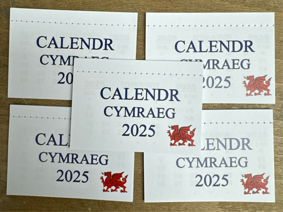 Welsh Calendar Tab 'Calendr Cymraeg 2025'