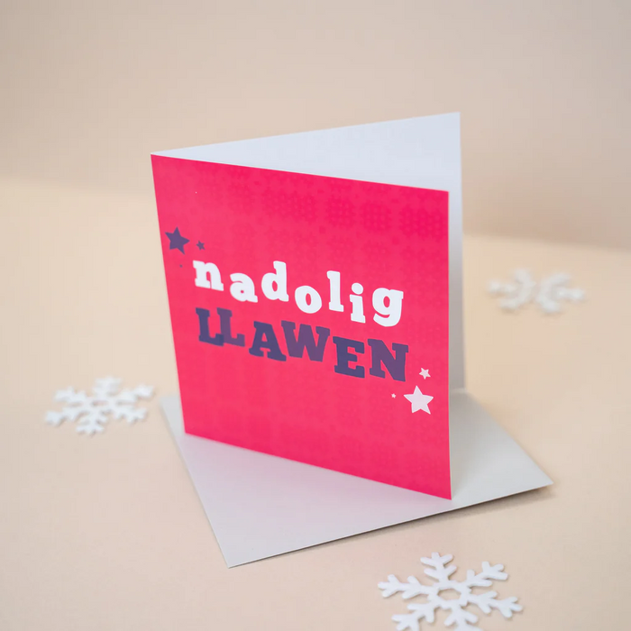 Welsh Christmas card 'Nadolig Llawen'