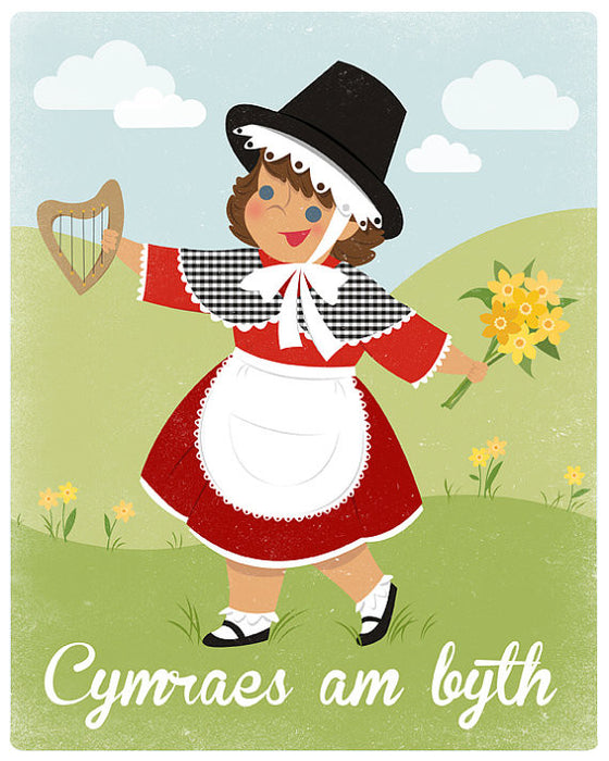 Cymraes am Byth Girls' Print